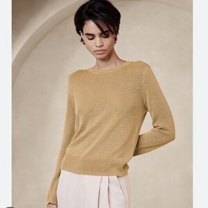 Banana republic pointelle‎ pullover sweater new British khaki